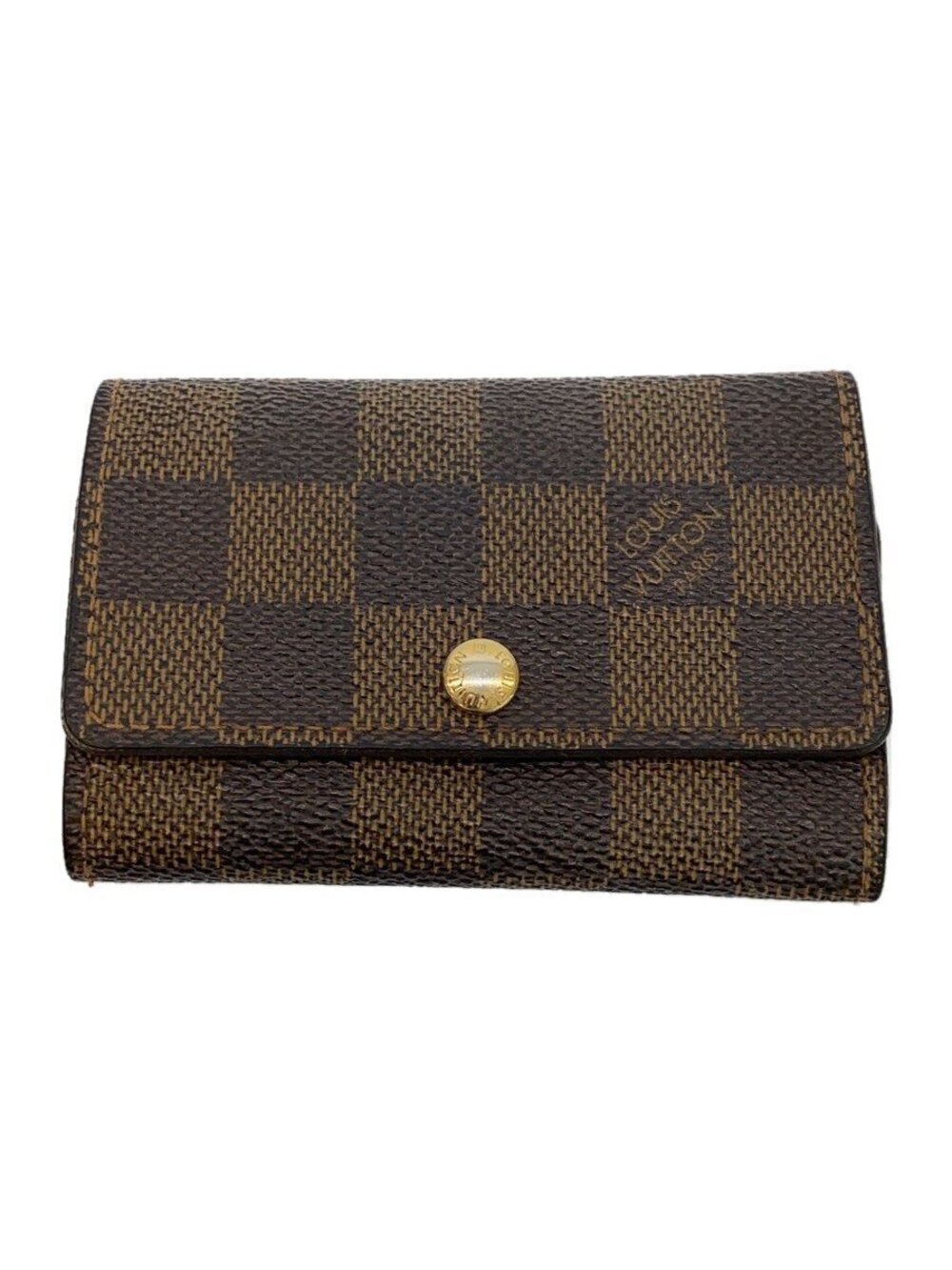 LOUIS VUITTON Multicles Ebene Brown Leather Brown All over